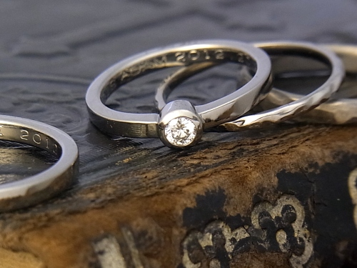 チタンの婚約指輪（エンゲージリング