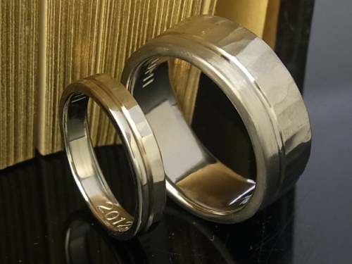 チタン製結婚指輪幅広タイプ