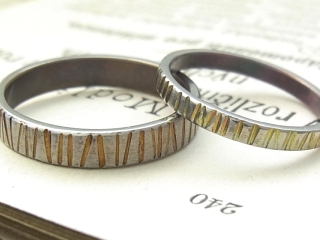 チタンのシンプル結婚指輪