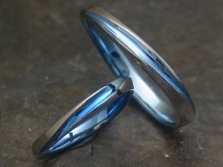 ジルコニウム チタニウム製結婚指輪