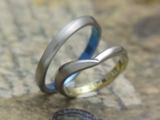 ペア感を出しながら２つが違うデザインの結婚指輪
